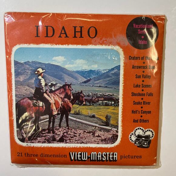 Factory Sealed Viewmaster Set-Idaho-A-285-Sawyer Vacation Series-Ca. 1950's - Picture 1 of 3